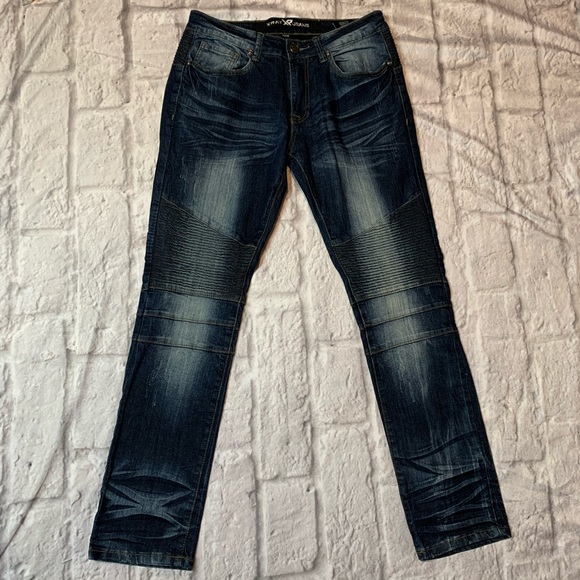 XRAY blue moto jeans - Picture 1 of 5
